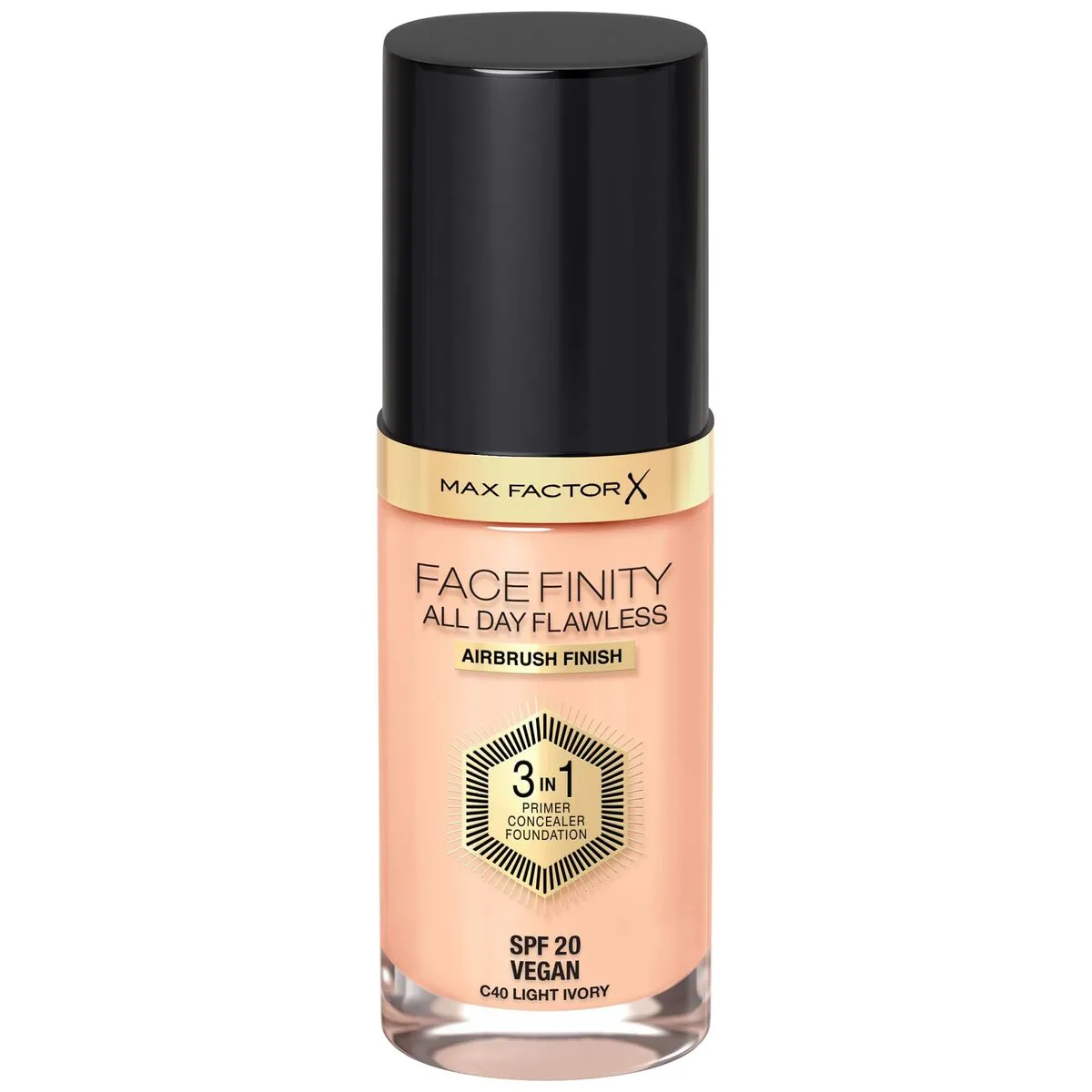 Max Factor Facefinity All Day Flawless 3 In 1 Foundation C40 Light Ivory 30ml