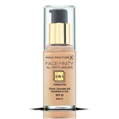 Max Factor Facefinity All Day Flawless 3 In 1 Foundation 47 Nude 30ml