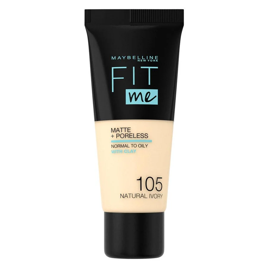 Maybelline Fit Me Matte + Poreless Foundation- 105 Natural Ivory